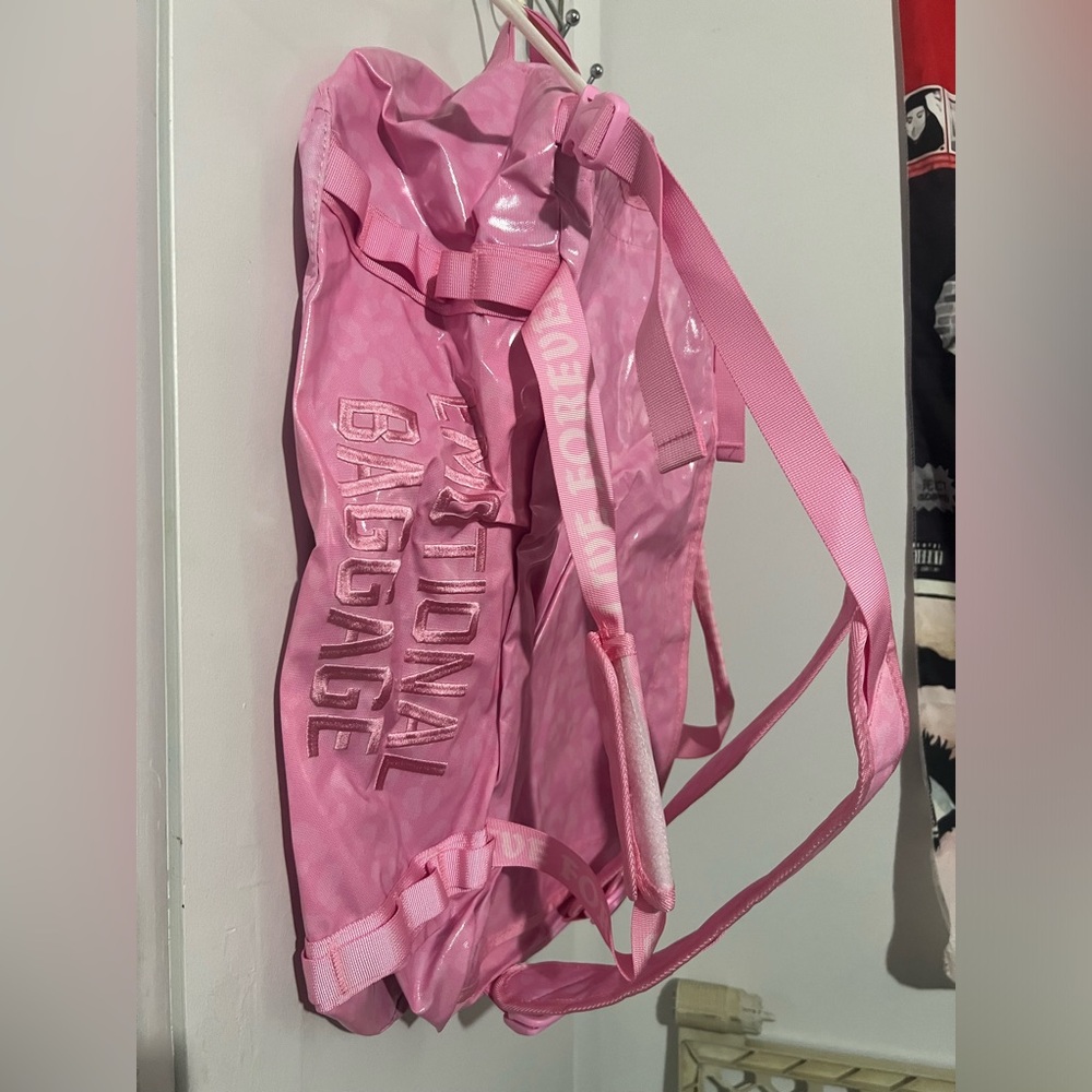 Pink Duffel Bag/Book Bag Assholes Live Forever